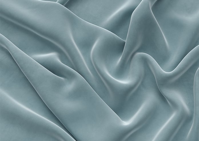 Ultra Luxe Velvet, Blue Cloud - Motorised Roman Blind - Image 4